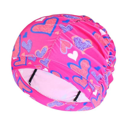 Swimming Hat Women Unisex Girls Long Hair Bathing Cap Swimming Cap Stretch Drape Free Size Swim Pool Sport Elastic Nylon Turban - Clothing Personality