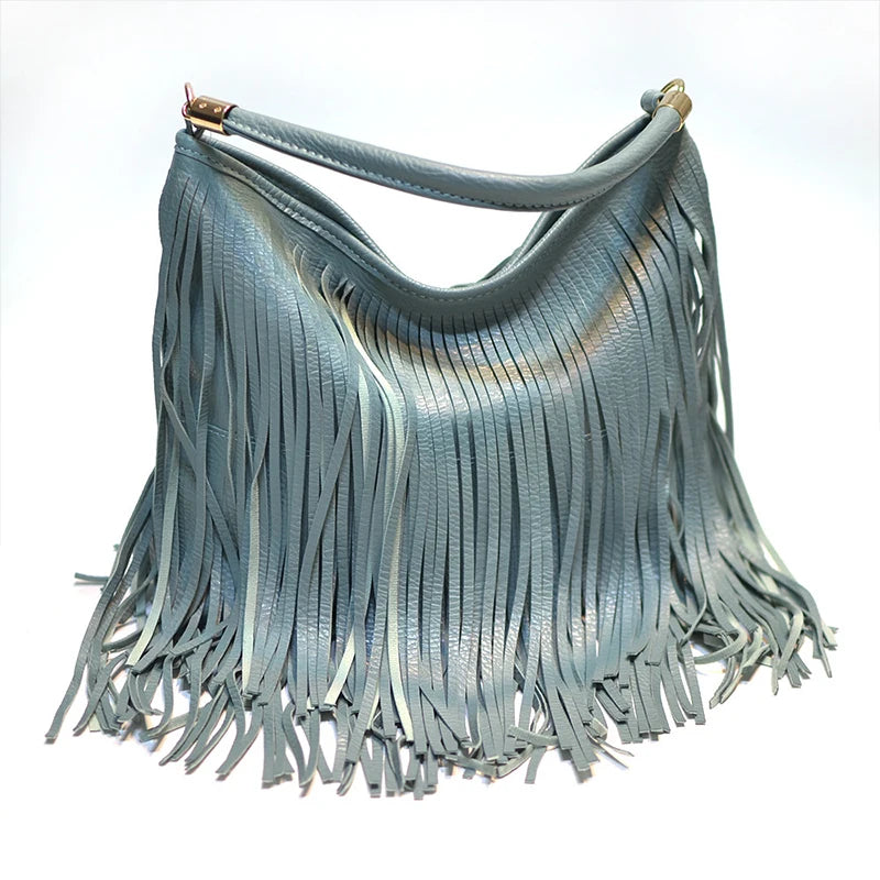 Women's Tassel Bag Blue