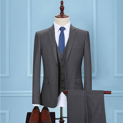 Men's Three-Piece Suit Professional Slim Fit Formal Suit Business - Clothing Personality