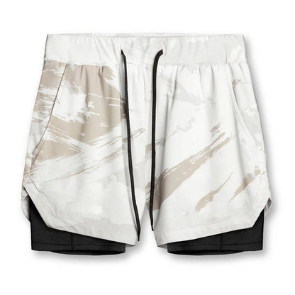 Sports Casual Quick-drying Double-layer Two-in-one Running Shorts - Clothing Personality