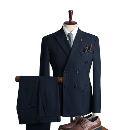 Double Breasted Suit Suit Men's Suits - Clothing Personality