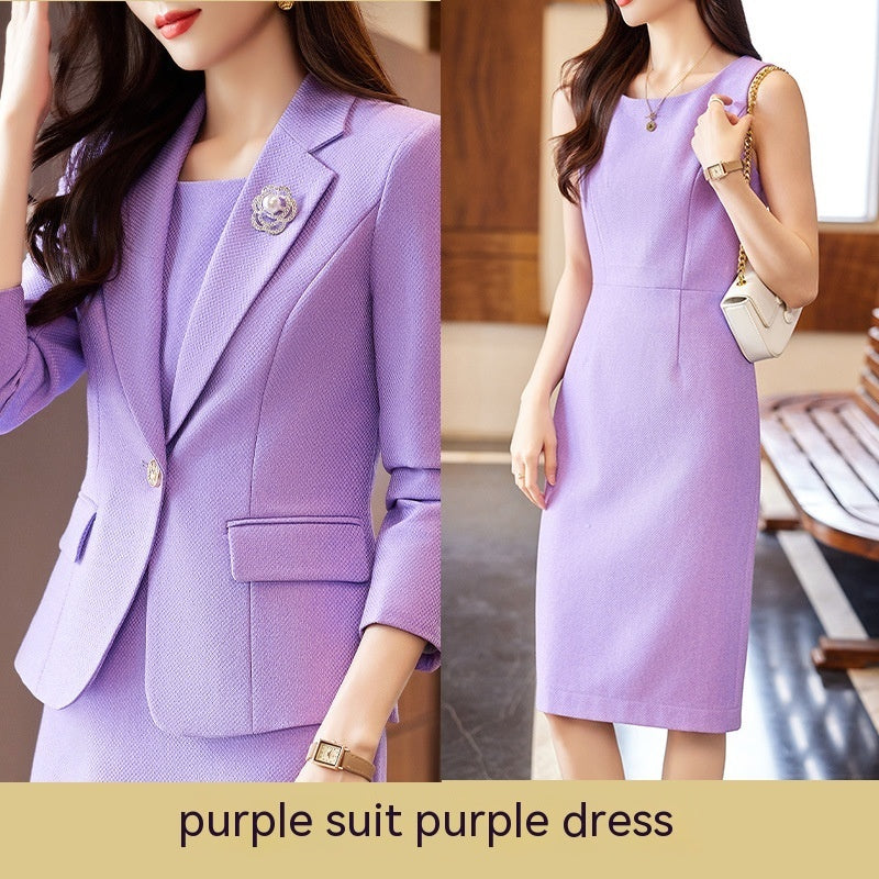 Women's Goddess Style High Quality Professional Tailored Suit Jumpsuit Skirt