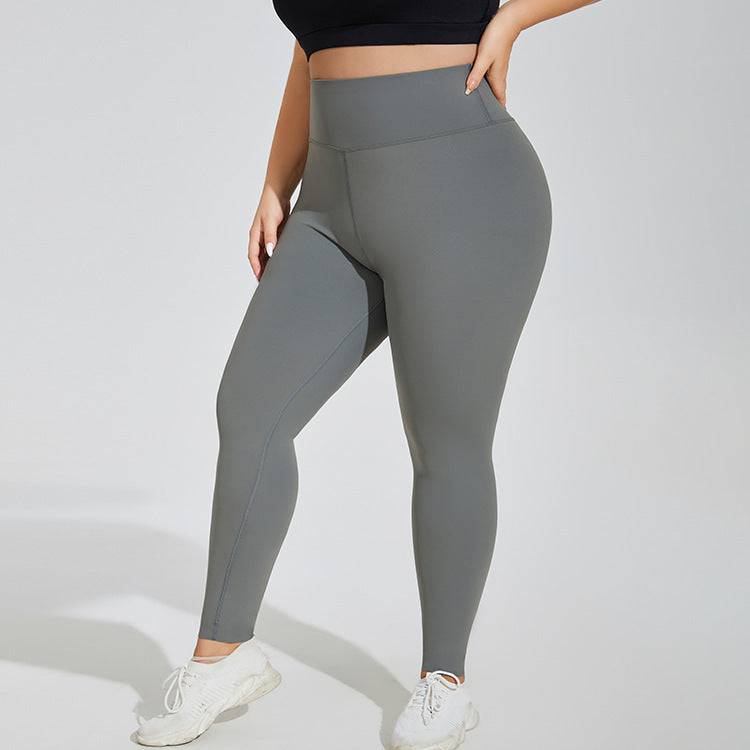Plus Size Yoga Pants High Waist Hip Lift Seamless Cloud Sense Women's Fitness Exercise - Clothing Personality