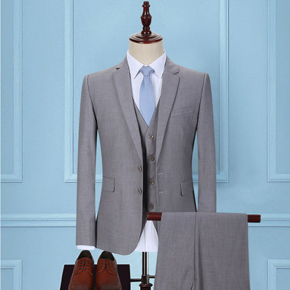 Men's Three-Piece Suit Professional Slim Fit Formal Suit Business - Clothing Personality