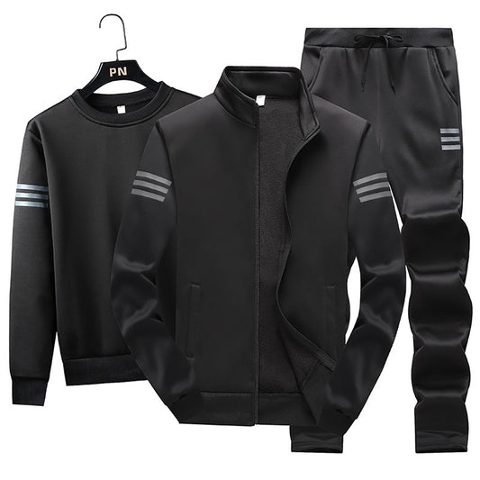 Spring Casual Sportswear Suit Men's Sweater Zipper Jacket - Clothing Personality