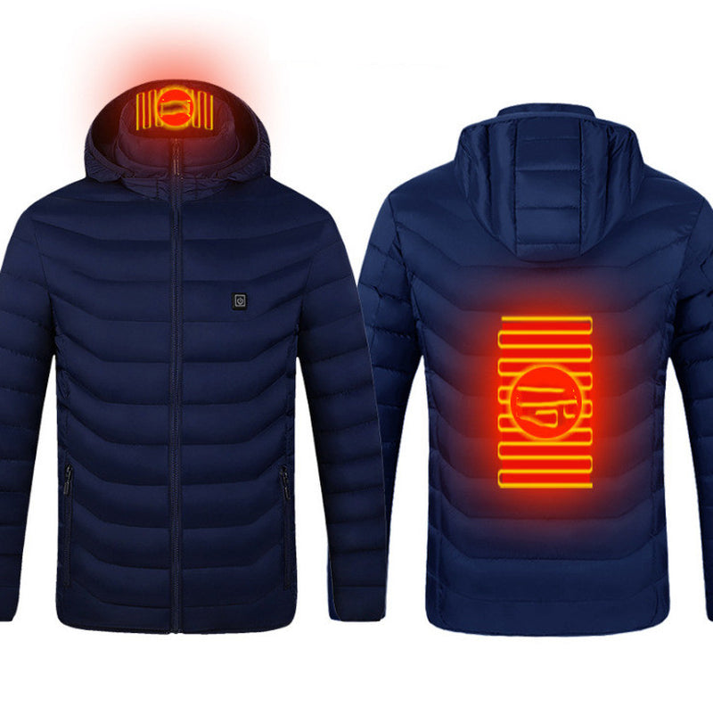 New Heated Jacket Coat USB Electric Jacket Cotton Coat Heater Thermal Clothing Heating Vest Men'S Clothes Winter