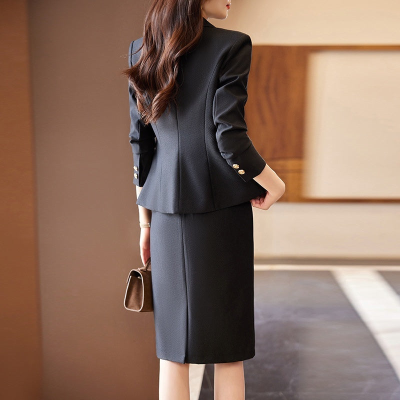 Women's Goddess Style High Quality Professional Tailored Suit Jumpsuit Skirt