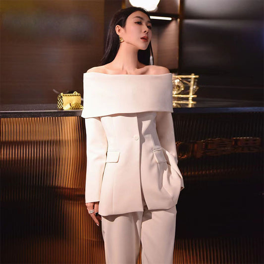 Fashion Socialite Work Business Suit