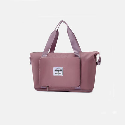 Foldable Storage Travel Bag Waterproof Large Capacity Gym Fitness Bag Weekender Overnight For Women - Clothing Personality